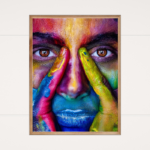 Abstract Wall Posters With Glass For Home And Office Decoration - Set Of 3