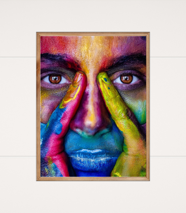 Abstract Wall Posters With Glass For Home And Office Decoration - Set Of 3