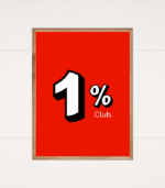 The 1% club, Wall Posters With Glass For Home And Office Decoration - Set Of 3