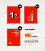 The 1% club, Wall Posters With Glass For Home And Office Decoration - Set Of 3 - Image 4