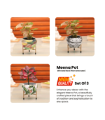 Metal Plant Pots for Living Room Set of 3 | Multipurpose Pot (Plants not Included). - Image 4