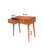 Console Table Solid Acacia Wood - Image 3