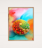 Abstract Wall Posters With Glass For Home And Office Decoration - Set Of 3 - Image 3