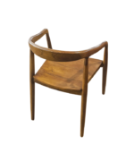Mid Century Solid Teak Wood Arm Chair - Image 5