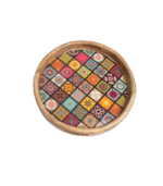 Epoxy Resin Mandala Design Serving Tray - Image 4