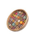 Epoxy Resin Mandala Design Serving Tray - Image 2