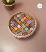 Epoxy Resin Mandala Design Serving Tray