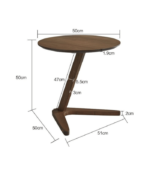 Wood Nordic Living Room Side Table | For home and office - Image 3