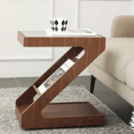Teak age Custom Z- Side End Table in acacia Wood