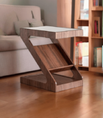 Teak age Custom Z- Side End Table in acacia Wood - Image 2