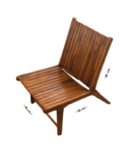 Solid Matic Sitout Chair | Teak Wooden Chair - Image 5