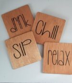 DIY Wooden Coasters | Table Decoration | Set of 4 - Image 3