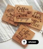 DIY Wooden Coasters | Table Decoration | Set of 4 - Image 4