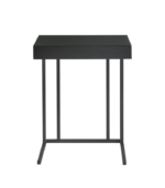 Pull Up Table Black Metal Wood Veneer and MDF - Image 2