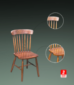 Wooden Solid Teak Chair By Teak age - Image 5