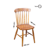 Wooden Solid Teak Chair By Teak age - Image 6