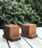 Engraved Mahogany Tea/Coffee Coaster | Set of 5 - Image 2