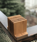 Engraved Mahogany Tea/Coffee Coaster | Set of 5 - Image 3